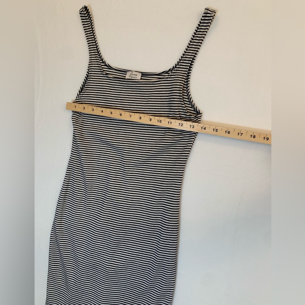 Zara Ribbed Striped Dress Ladies Sz Medium - Picture 3 of 4